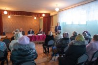 Встреча Дмитрия Романова с жителями села Полековское